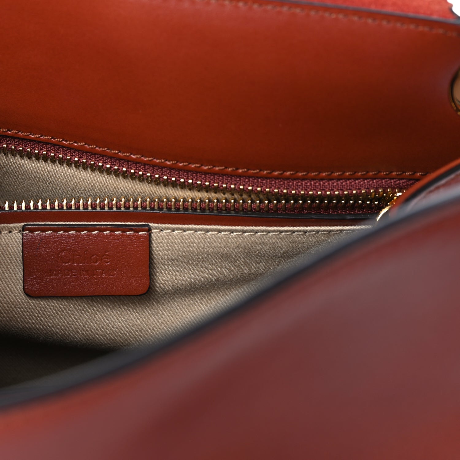 Chloe Shiny Calfskin Medium Annie Shoulder Bag Whiskey 5 of 8