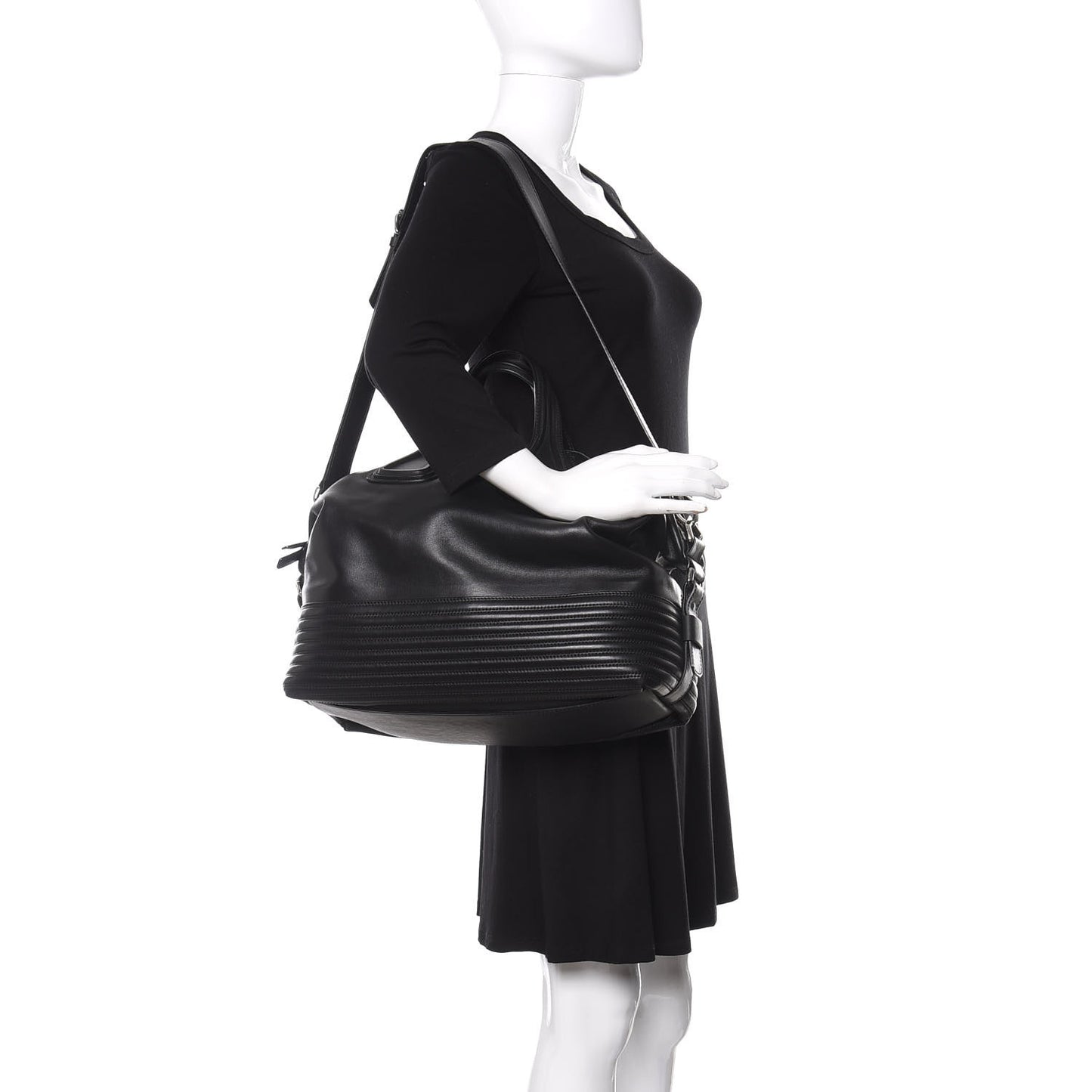 Calfskin Medium Biker Nightingale Black