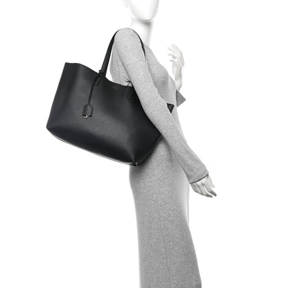 Saint Laurent Calfskin Large Shopping Tote Black 2 of 7