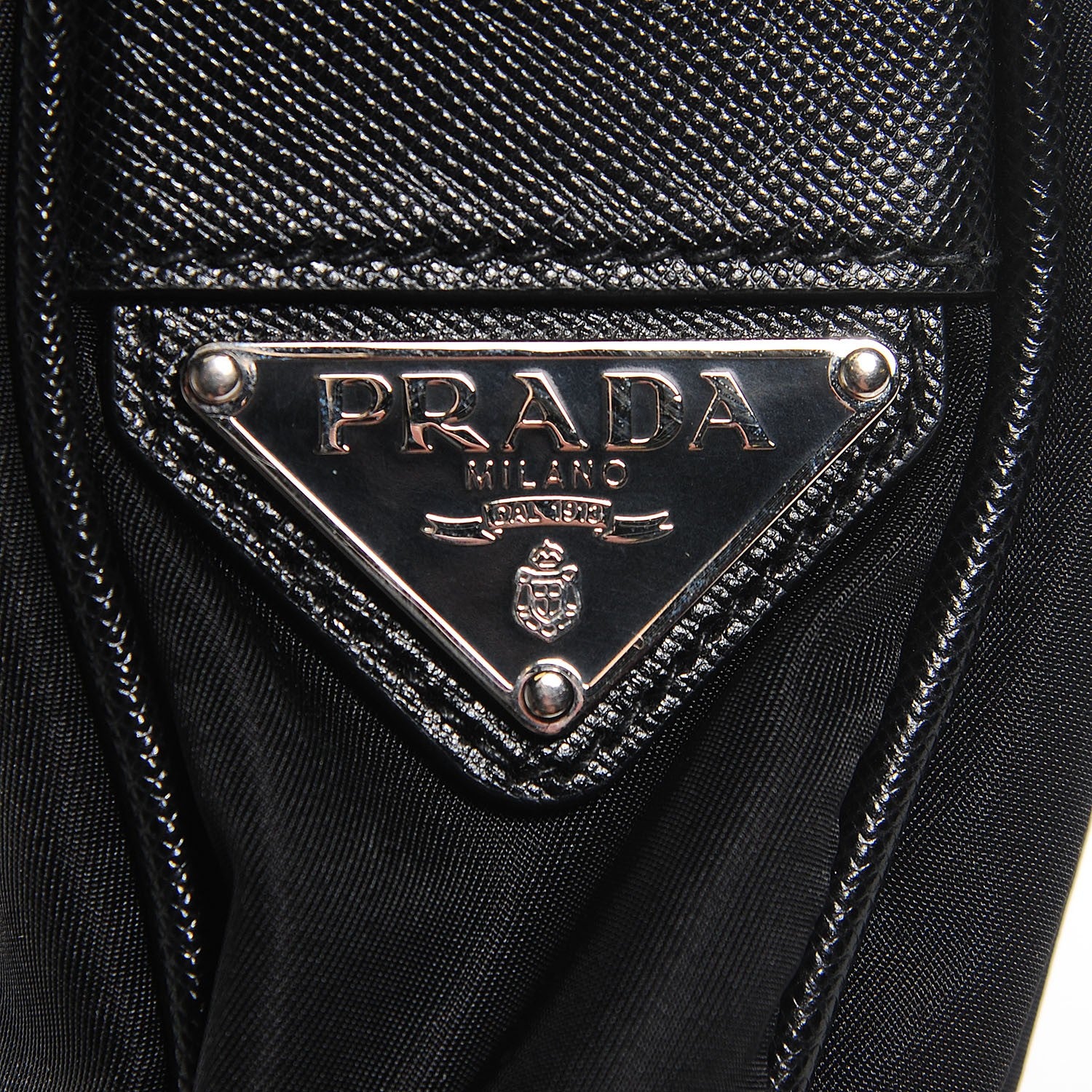 Prada Tessuto Nylon Saffiano Flat Messenger Bag Black 15 of 18