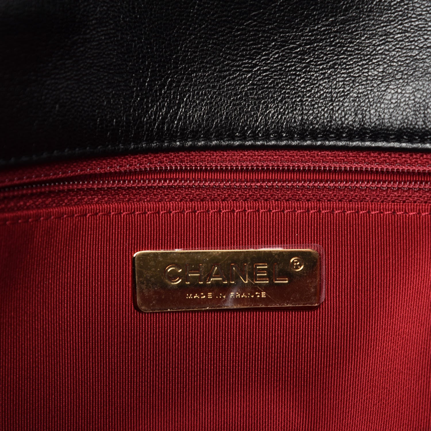 Chanel Goatskin Quilted Large Chanel 19 Flap Black 8 of 11