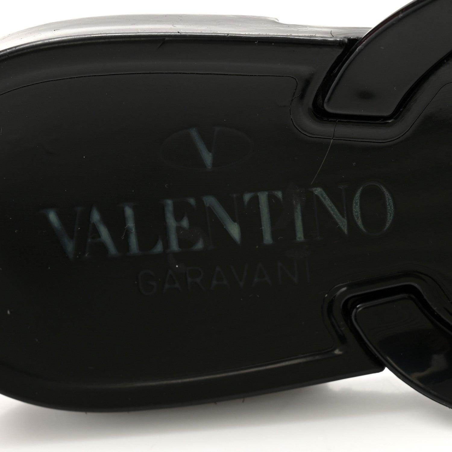 Valentino Garavani PVC Jelly Rockstud Bow Thong Sandals 39 Black 6 of 12