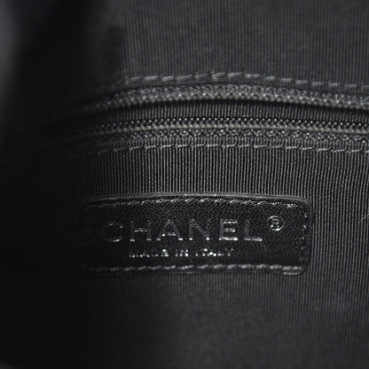 Chanel Metallic Calfskin Quilted Medium Chain Me Hobo Dark Silver 6 of 7