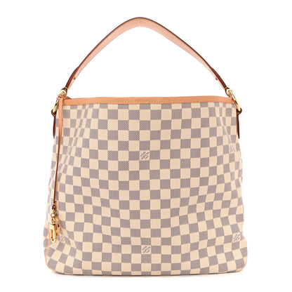 Louis Vuitton Damier Azur Delightful MM Rose Ballerine 1 of 11