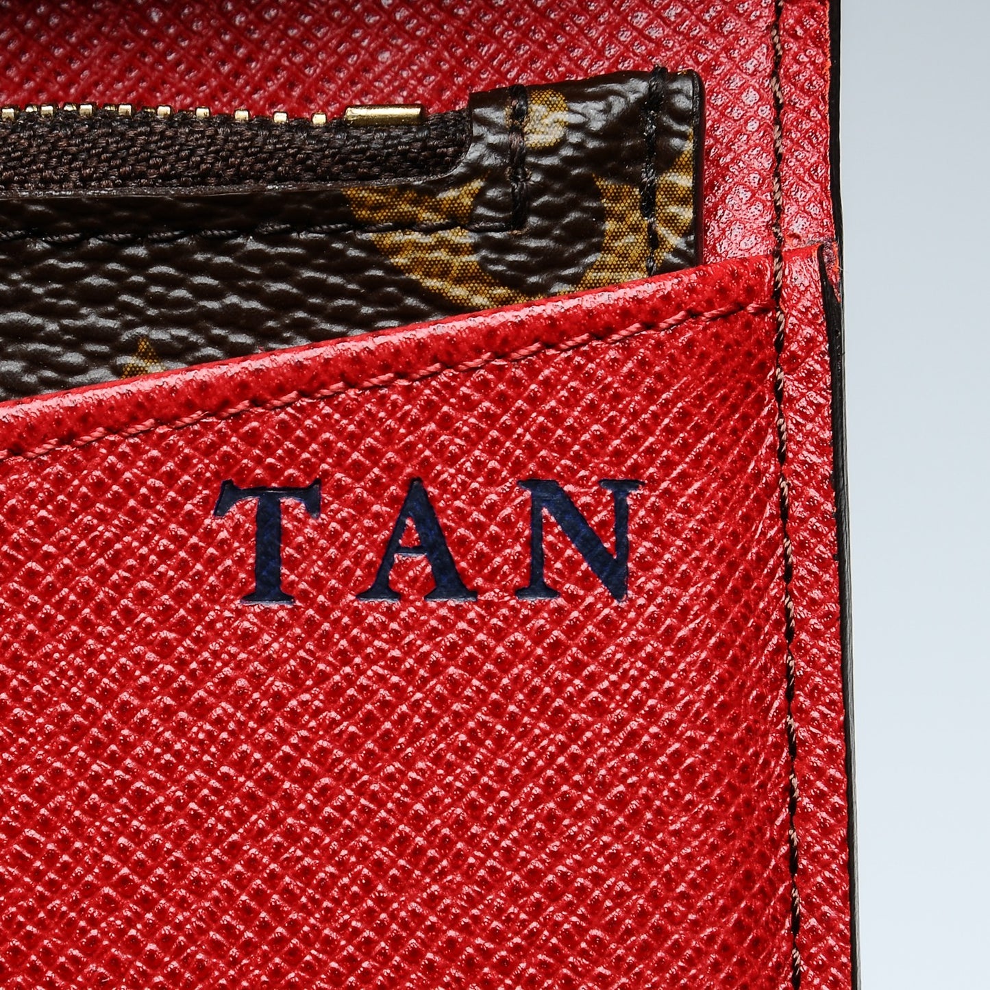 Monogram Josephine Wallet Red