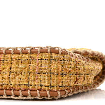 Chanel Metallic Tweed Medium Single Flap Light Yellow 8 of 8
