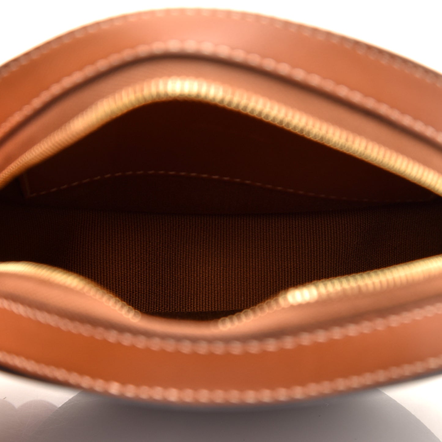 Lambskin Triomphe Canvas Round Purse On Strap Black Tan