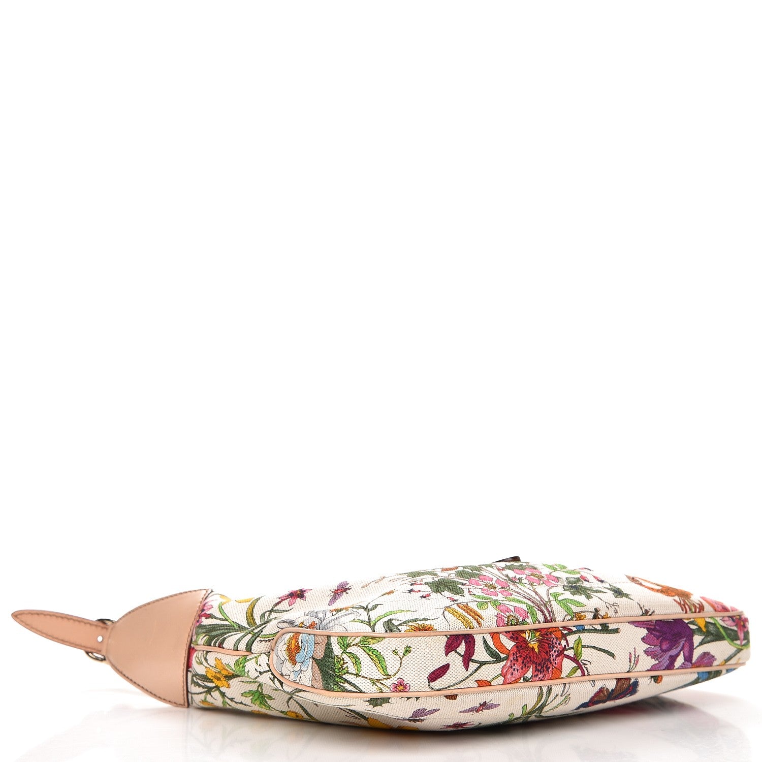 Gucci Canvas Floral Flora Small Jackie O Hobo White 4 of 7