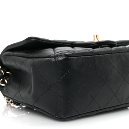Chanel Lambskin Quilted Mini Rectangular Flap Black 8 of 10
