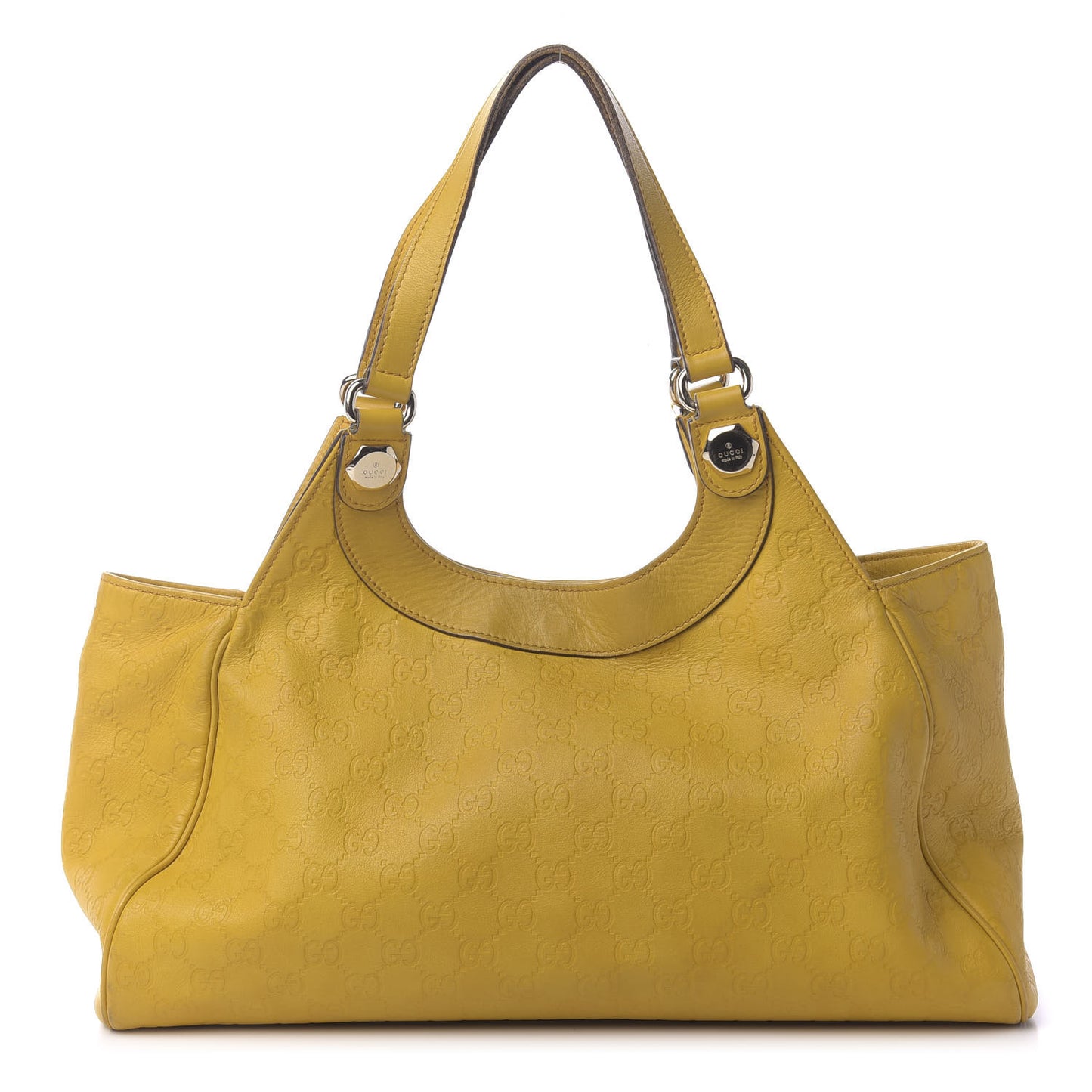 Guccissima Charmy Shoulder Bag Yellow