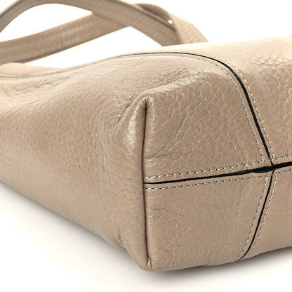 Chloe Grained Calfskin Small Spin Tote Boyish Brown 7 of 8