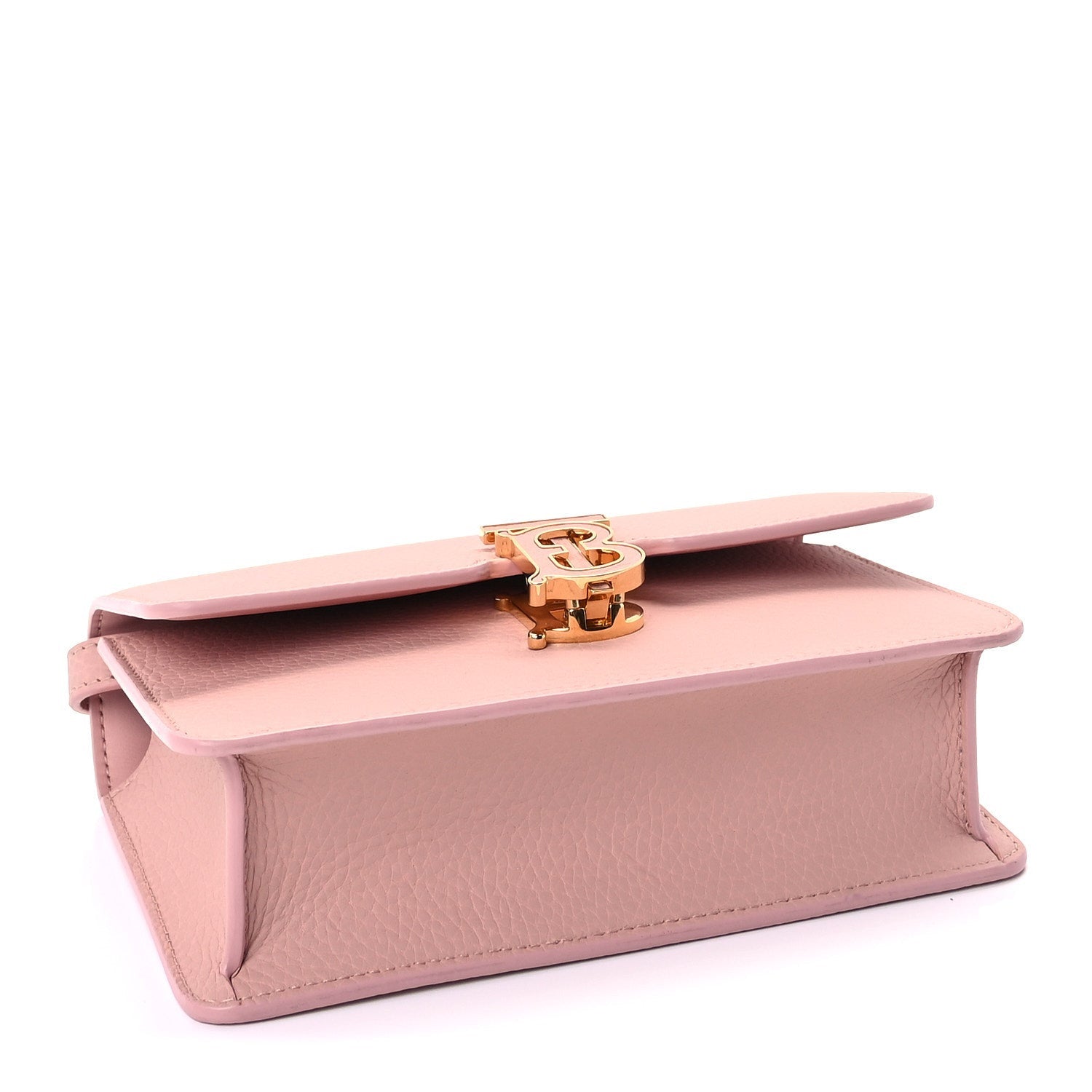 Burberry Grained Calfskin Mini TB Elongated Bag Dusty Pink 3 of 8