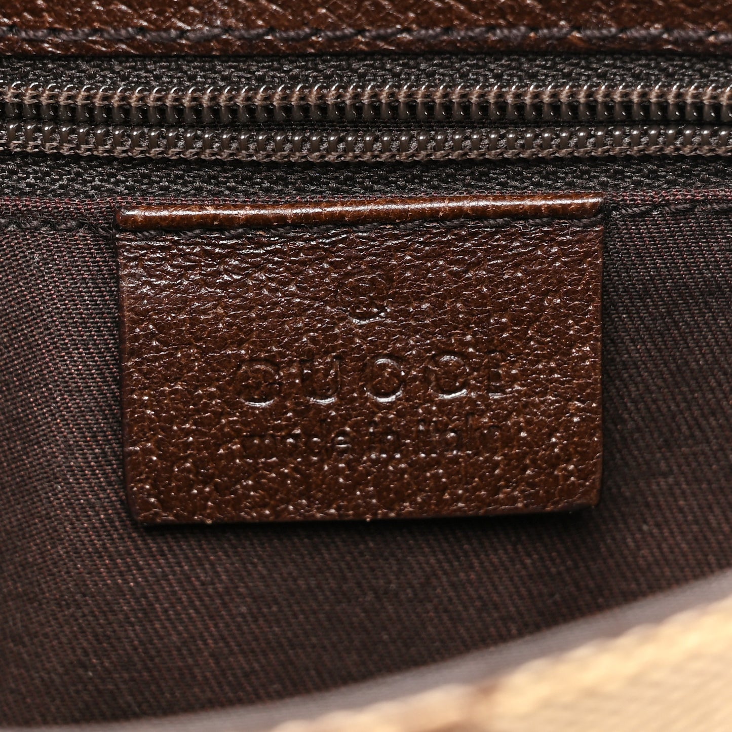 GG Monogram Buckle Belt Bag Dark Brown