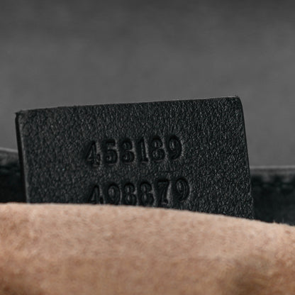 Gucci GG Supreme Monogram Web Medium Padlock Messenger Shoulder Bag Black 7 of 28