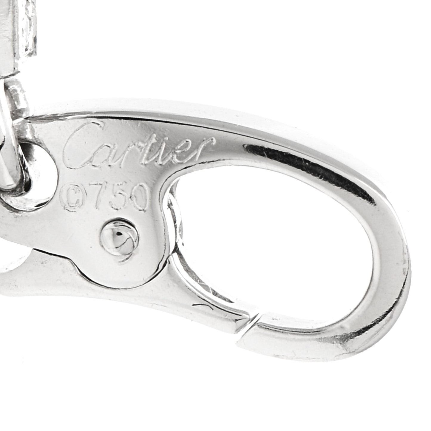 18K White Gold Diamond Star Charm