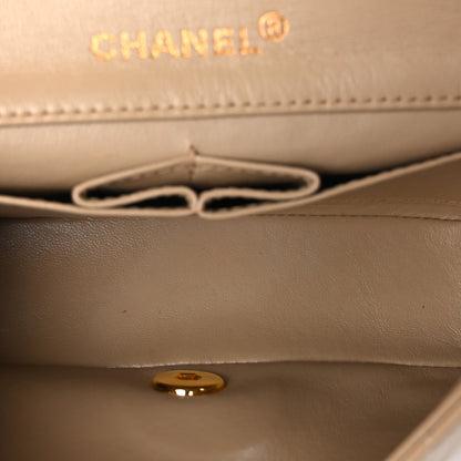 Chanel Lambskin Quilted Mini Single Flap Beige 4 of 9