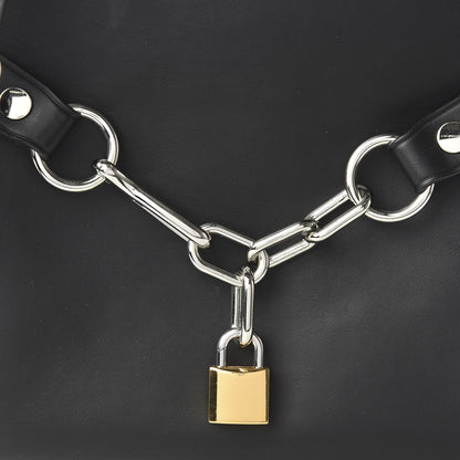 Alexander Wang Smooth Calfskin Attica Chain Satchel Black 9 of 9