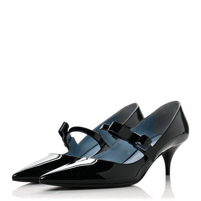 Prada Vernice Mary Jane pumps 39.5 Black 3 of 10