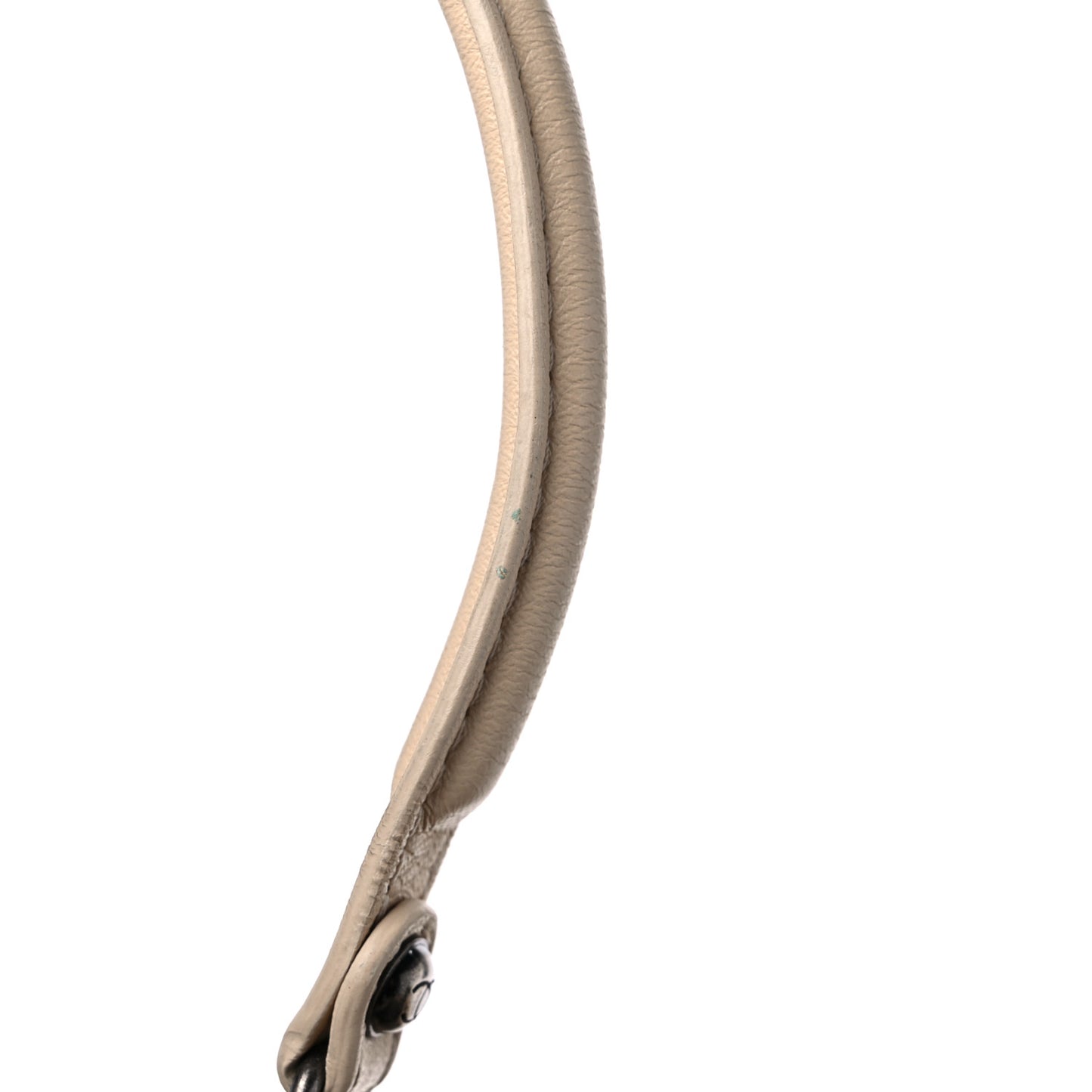 Calfskin Suede Quilted Patchwork Drawstring Bag Beige