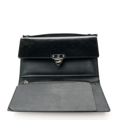 Louis Vuitton Monogram Glace Anouchka Pochette MM Black 14 of 15