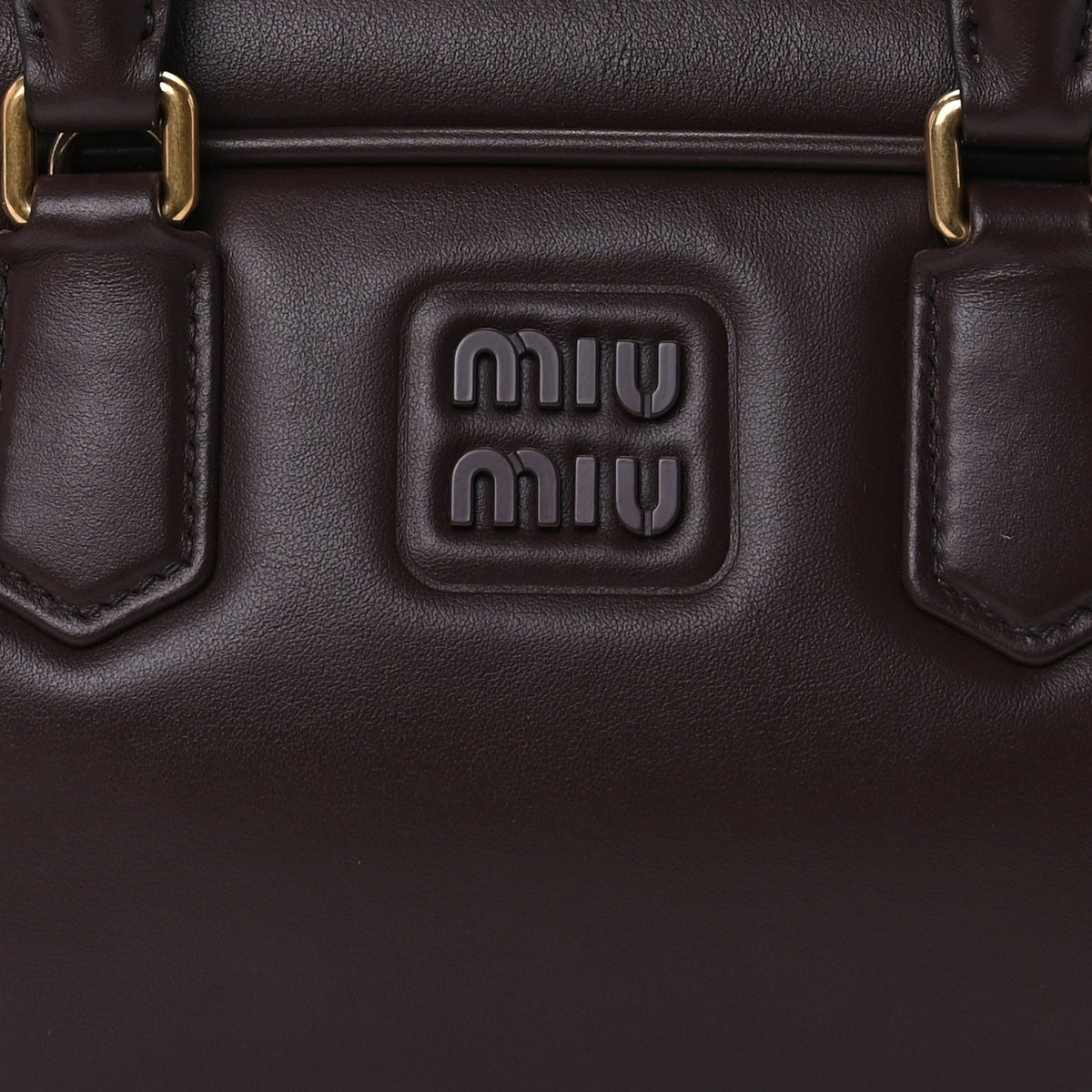 Miu Miu Calfskin Arcadie Top Handle Bag Radica 12 of 16
