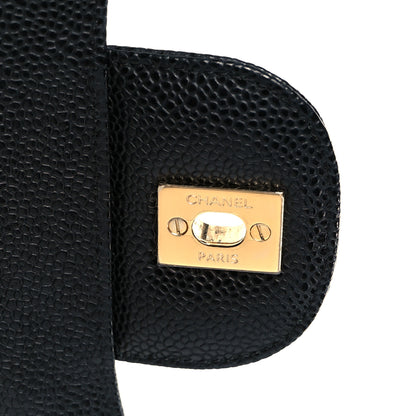 Chanel Caviar Quilted Jumbo Double Flap Black 7 of 11
