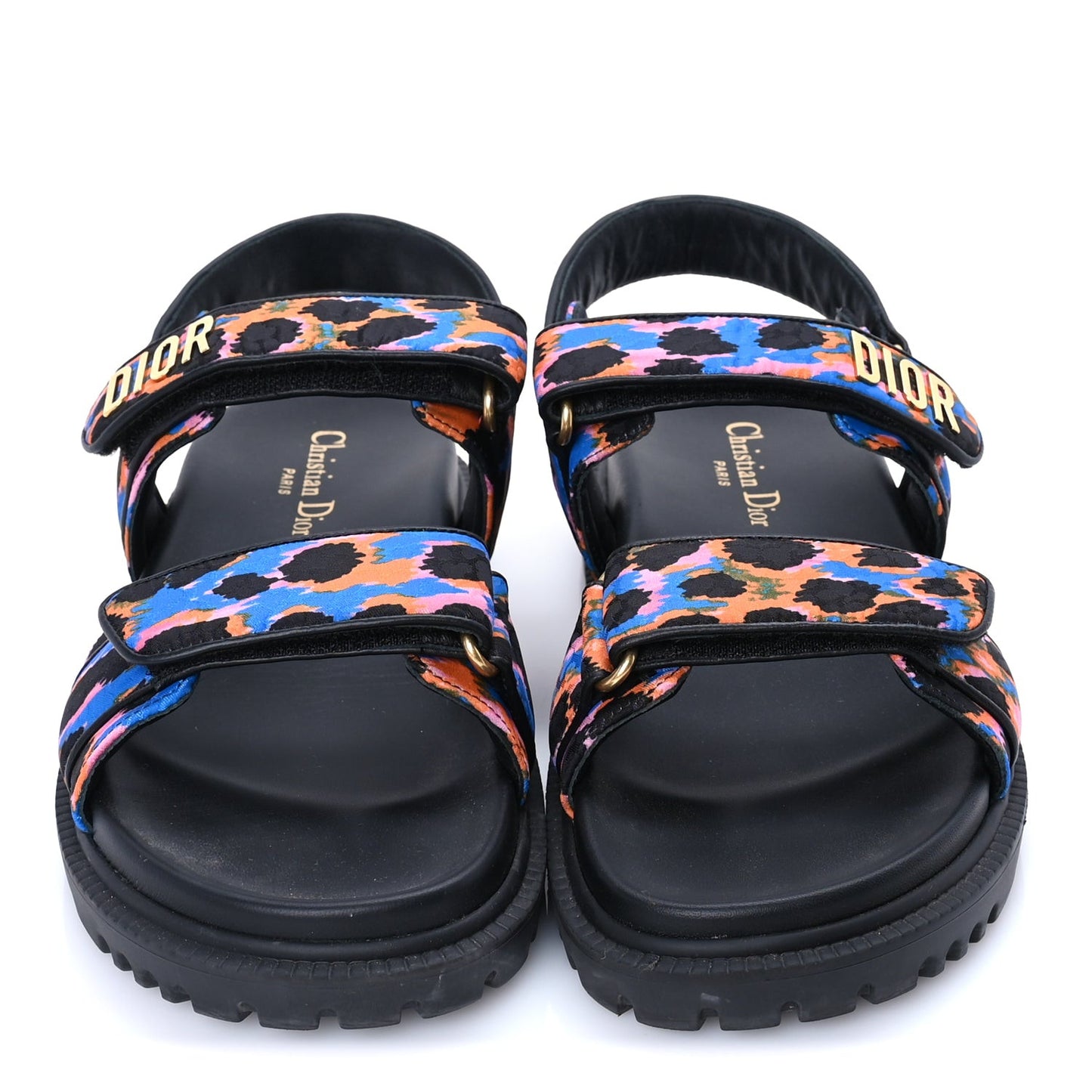 Technical Fabric Mizza Print Dioract Sandals 38  Multicolor