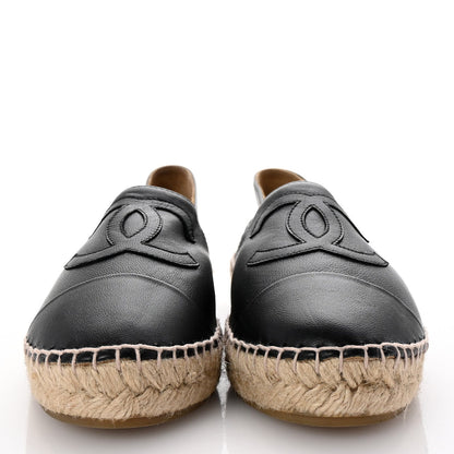 Chanel Lambskin CC Espadrilles 39 Black 3 of 7