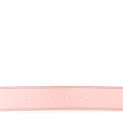 Louis Vuitton Damier Azur 30mm LV Initiales Reversible Belt 85 34 Pink 3 of 5