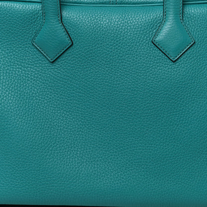 Hermes Taurillon Clemence Victoria II 35 Bleu Paon 8 of 10