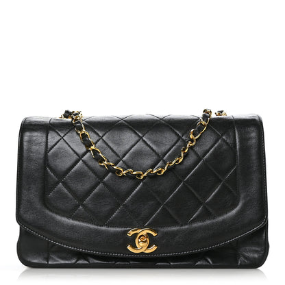 Chanel Lambskin Quilted Medium Single Flap Black 1 of 9