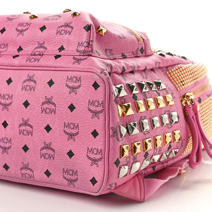 MCM Visetos Studded Medium Stark M Backpack Pink 8 of 8