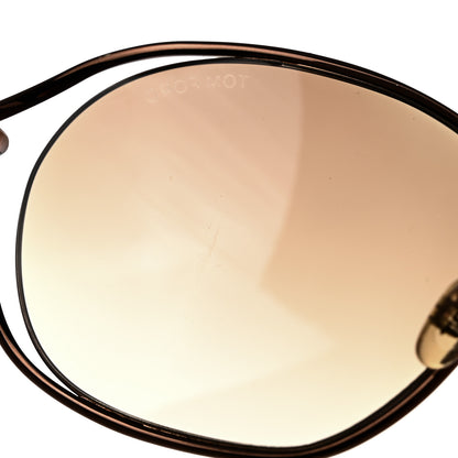 Tom Ford Carla Soft Square Sunglasses TF157 Dark Brown 8 of 9