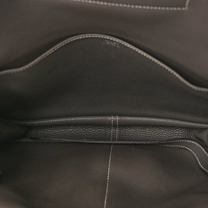 Hermes Taurillon Clemence Halzan 31 GM Etoupe 4 of 10