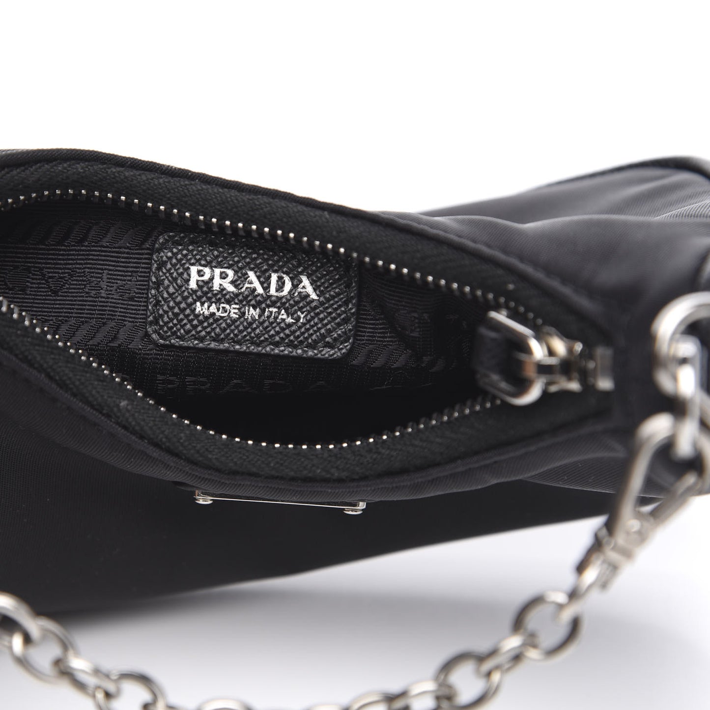 Tessuto Nylon Mini Re-Edition 2000 Shoulder Bag Black