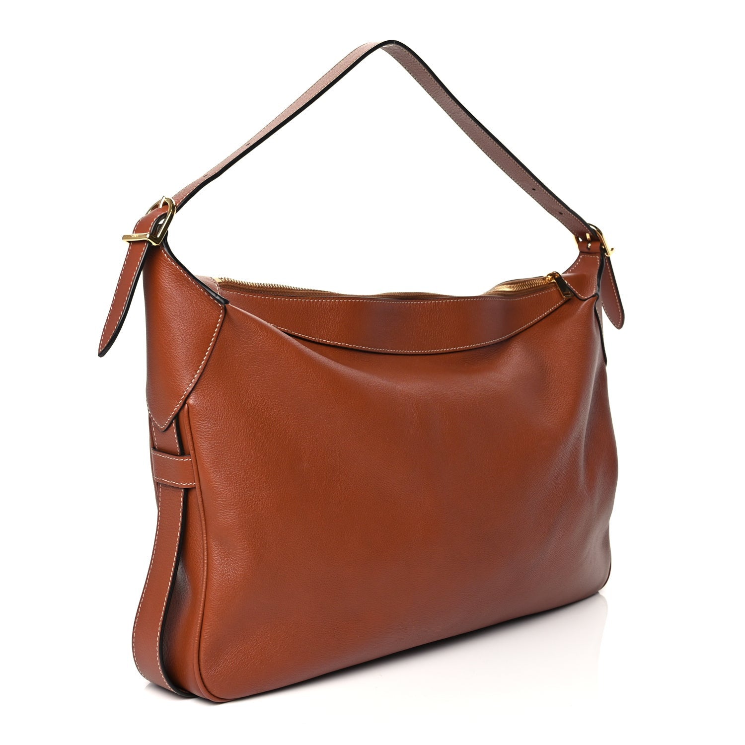 Celine Supple Calfskin Large Romy Shoulder Bag Tan 2 of 9