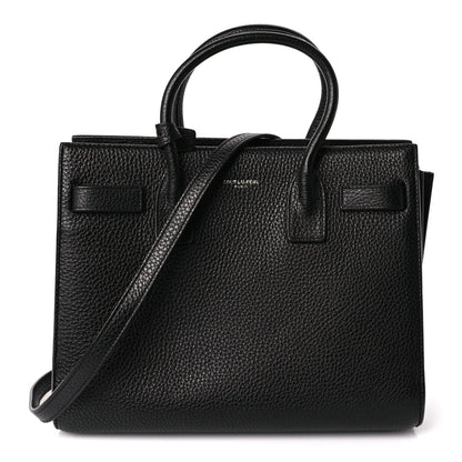 Saint Laurent Grained Calfskin Baby Sac De Jour Black 1 of 8