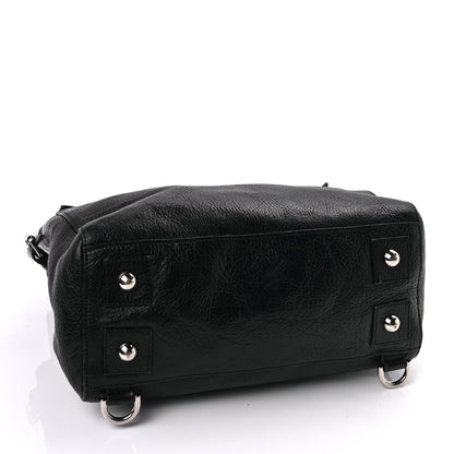 Mulberry Natural Leather Cara Delevingne Convertible Satchel  Black 3 of 8