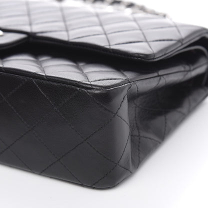 Chanel Lambskin Quilted Medium Double Flap Black 11 of 17