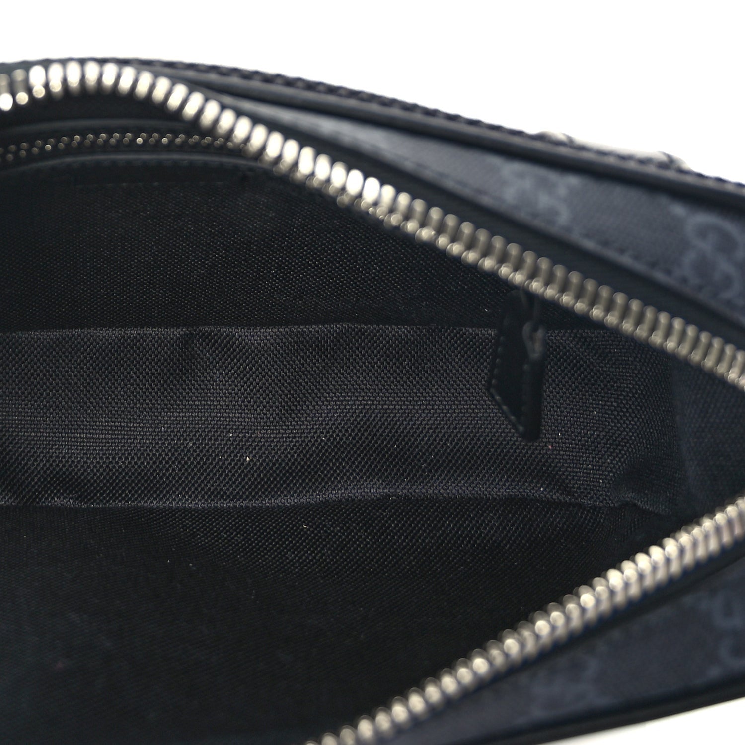 Gucci Soft GG Supreme Monogram Web Belt Bag Black Grey 4 of 8