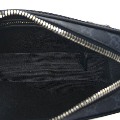 Gucci Soft GG Supreme Monogram Web Belt Bag Black Grey 4 of 8