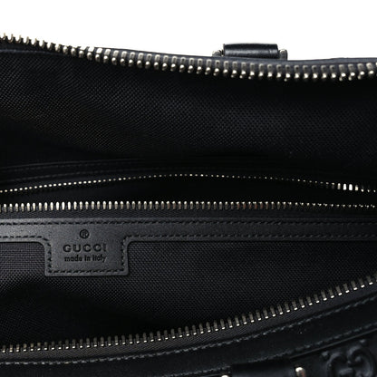 Gucci ssima GG Emblem Medium Duffle Bag Black Black 5 of 8