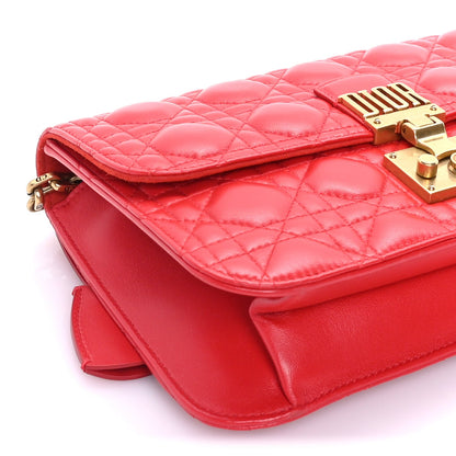 Christian Dior Lambskin Cannage Large Dioraddict Flap  Red 7 of 7