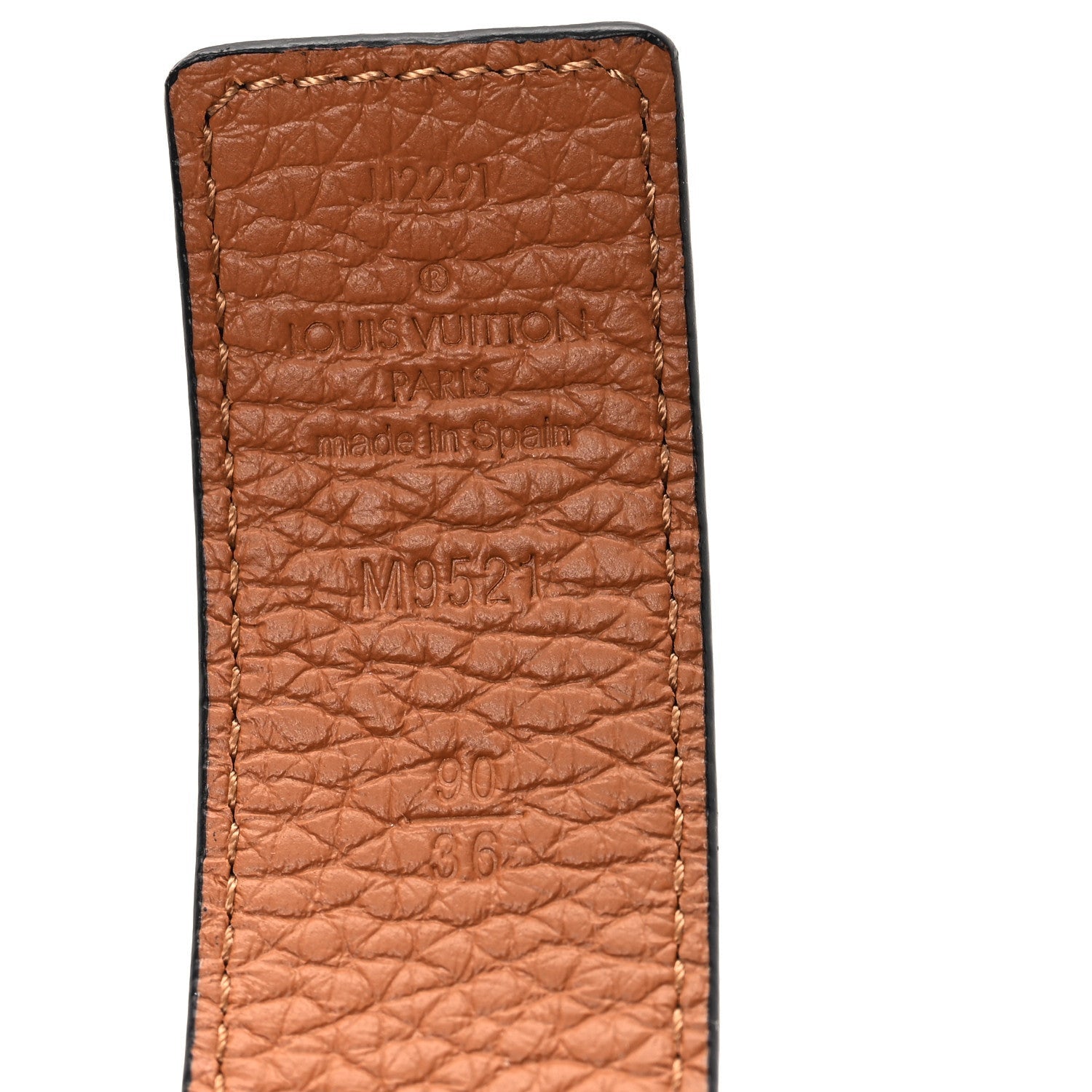 Louis Vuitton Taurillon Calfskin 30mm LV Initiales Reversible Belt Black 3 of 4