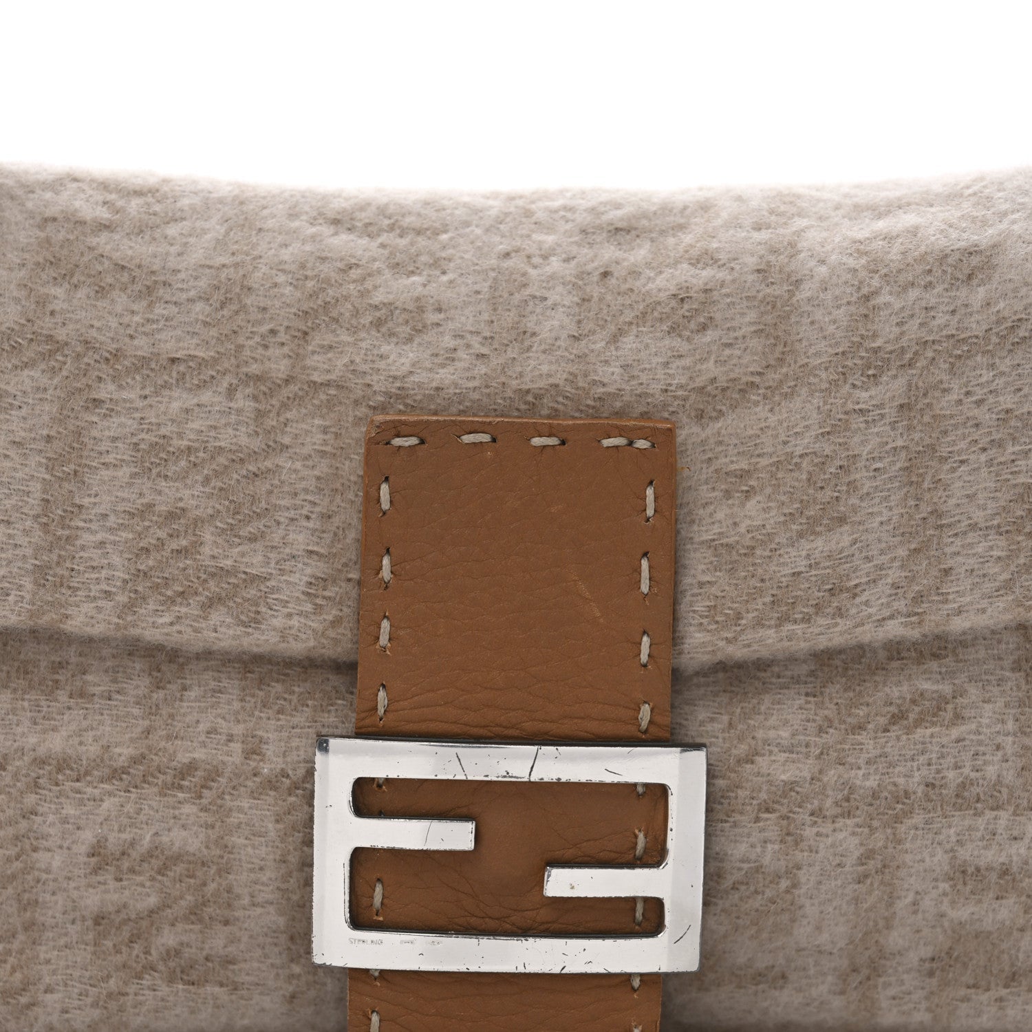 Fendi Cashmere Cuoio Romano Selleria Baguette Honey 7 of 7