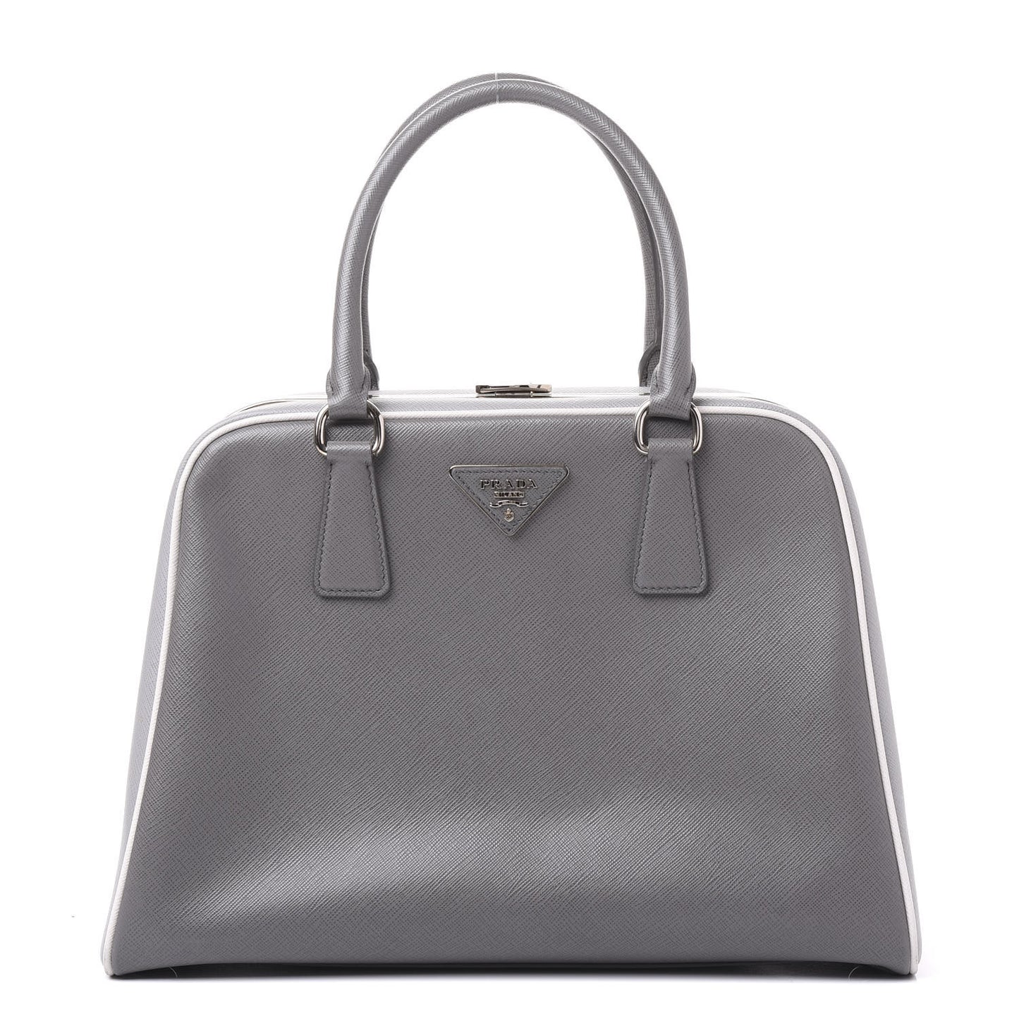 Saffiano Lux Pyramid Bag Marmo