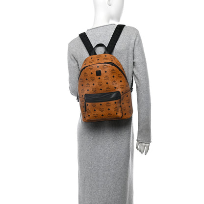 MCM Visetos Small Stark Backpack Cognac Black 2 of 10