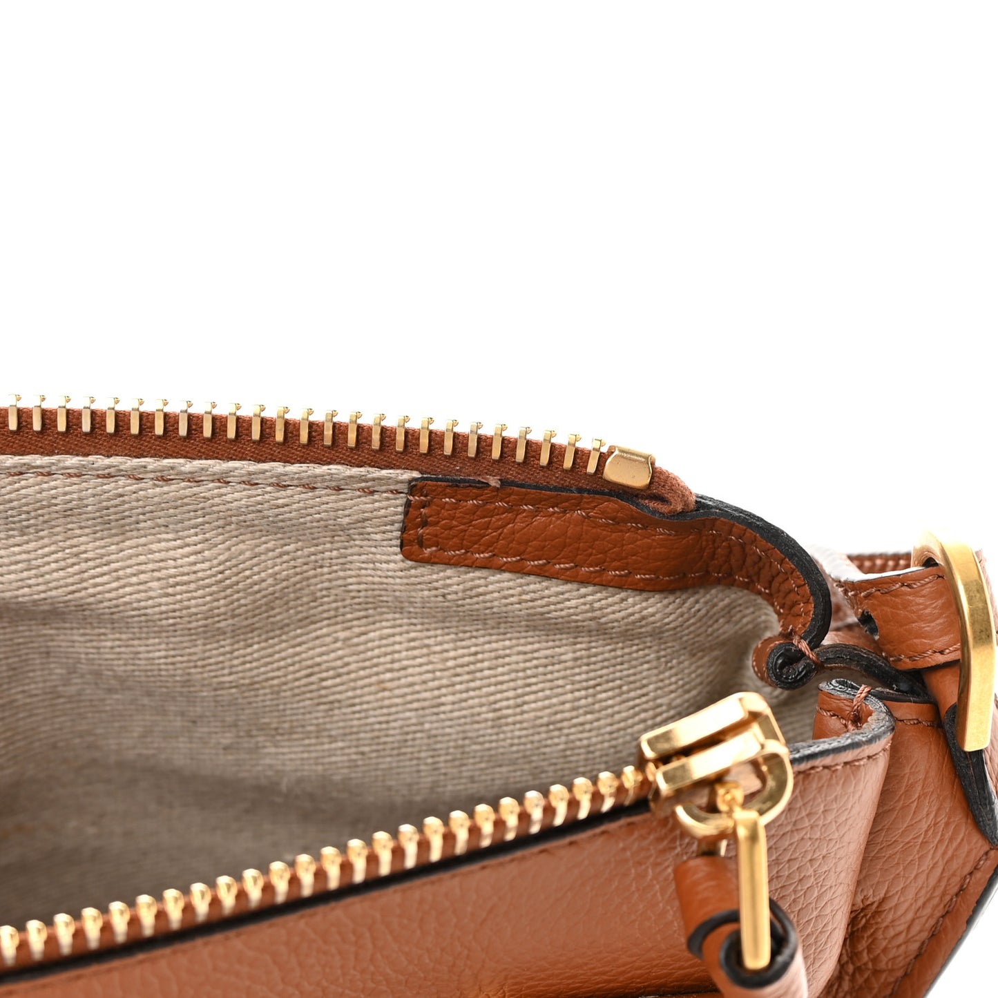Calfskin Small Marcie Satchel Tan