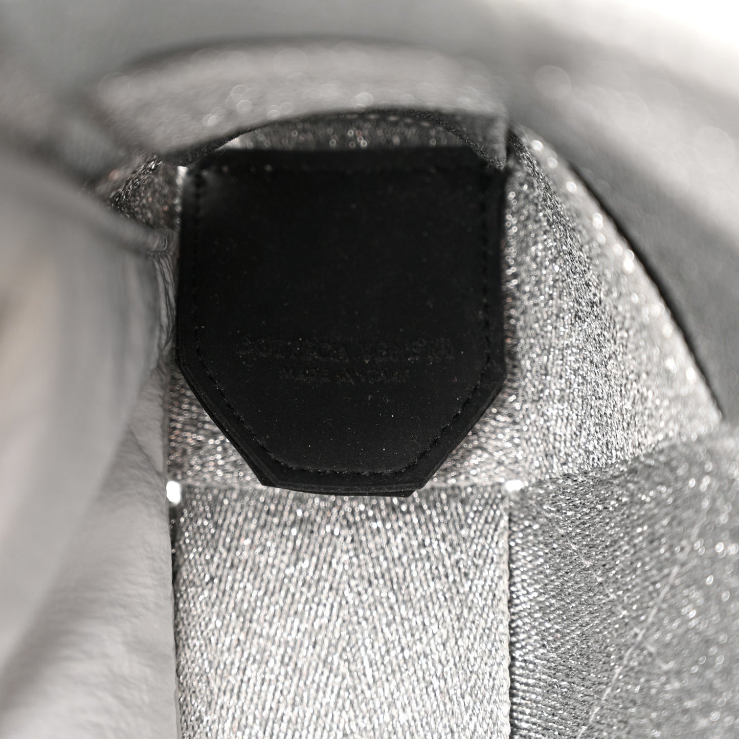 Webbing Maxi Intrecciato Cassette Bag Silver