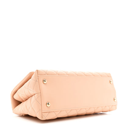 Chanel Caviar Quilted Small Coco Handle Flap Rose Clair 4 of 11